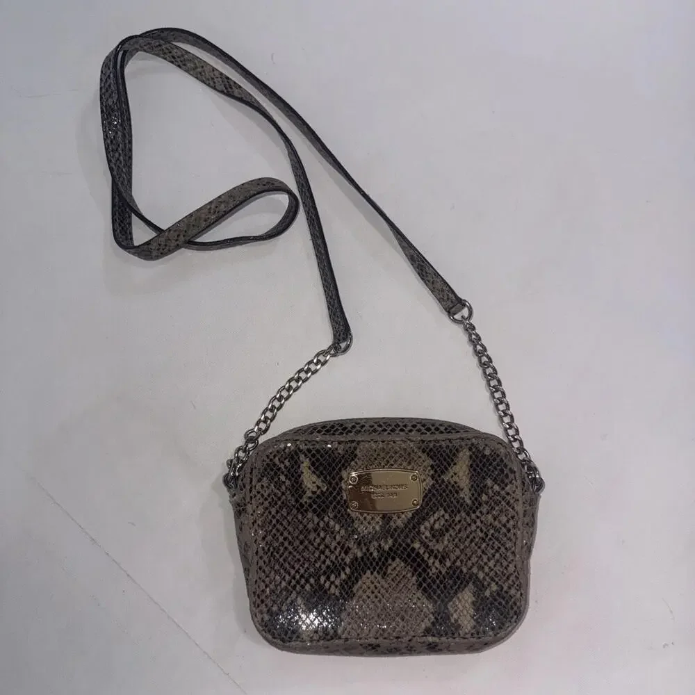 Michael Kors‎ Snakeskin Handbag/Cross body Purse Good Condition.